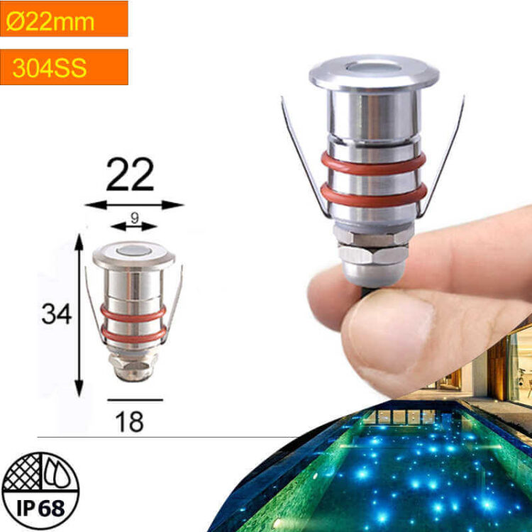 mini LED in-ground light Dia22mm