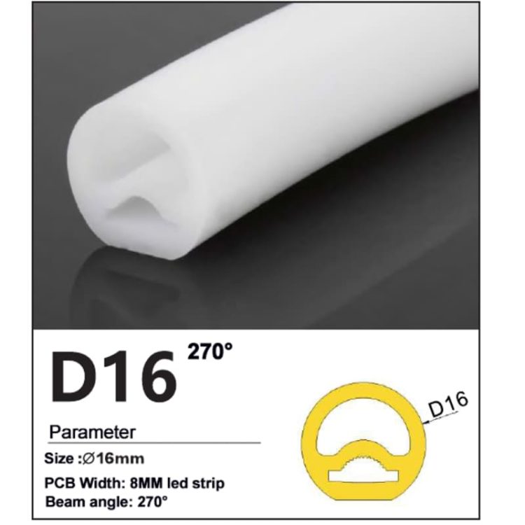 270 degree Round Silicone LED strip tube