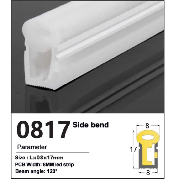Dome Side Bend Silicone LED Tube - 8*17mm
