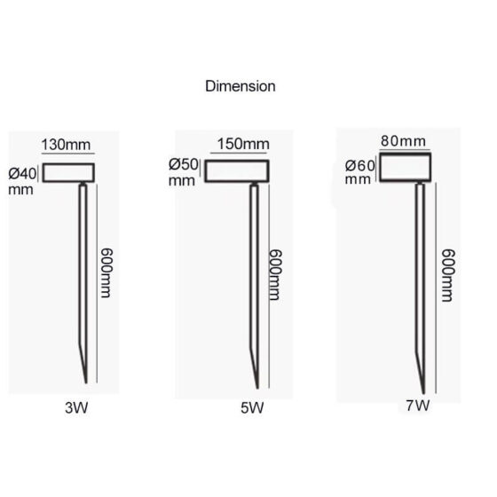 New Minimalistic Led Spike Light 3W 5W 7W - Image 4