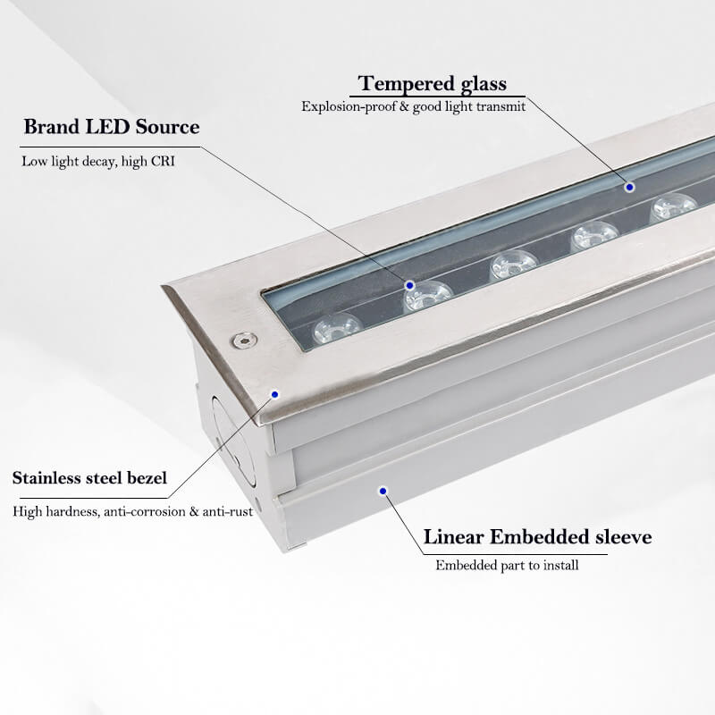 New Linear Led inground Light - Inground Wall Washer 5 New Linear Led inground Light - Inground Wall Washer - Image 5