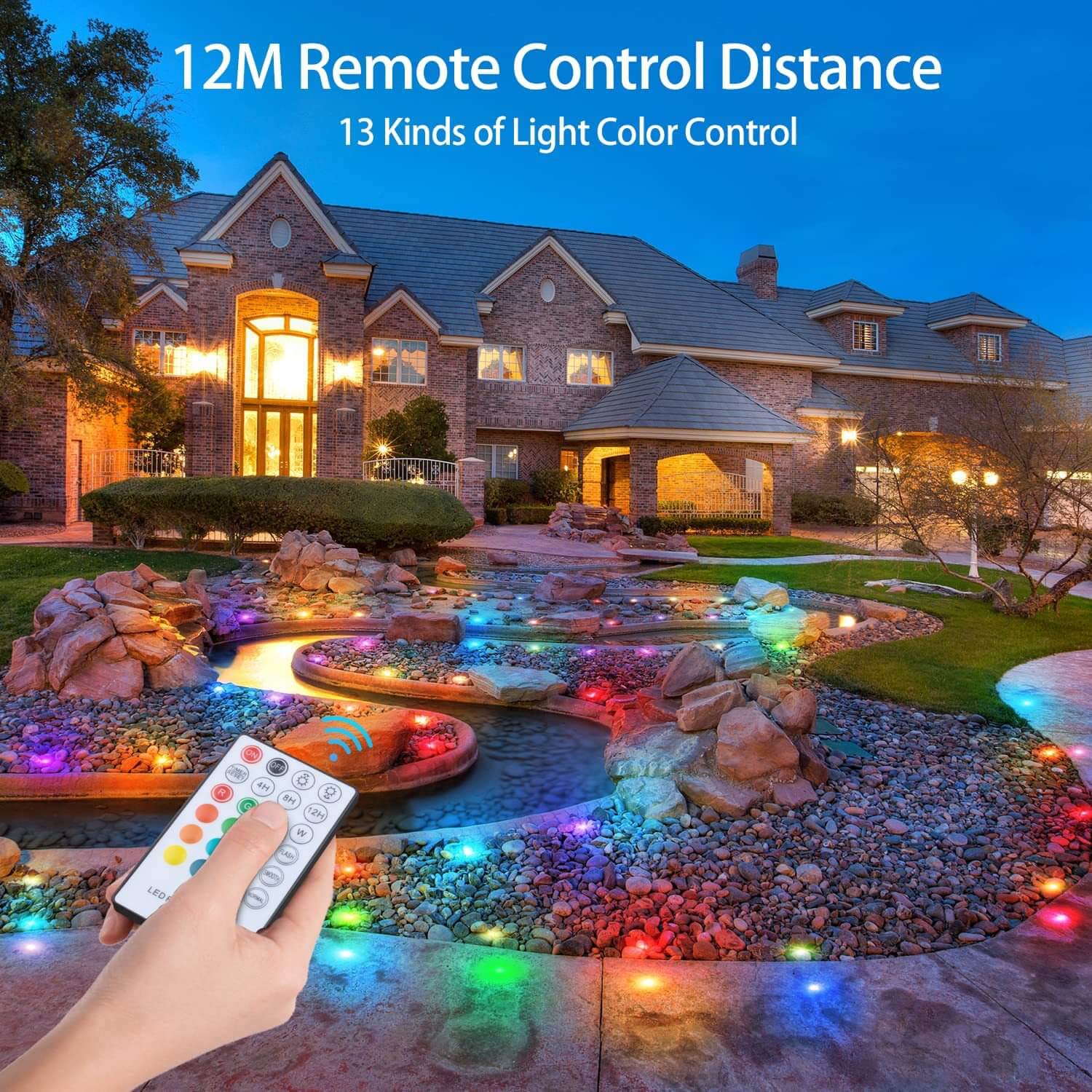 New Complete Kit LED deck lights of 10PCS RGB 2 New Complete Kit LED deck lights of 10PCS RGB - Image 2