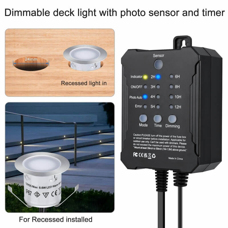 New Sensor timer Complete Kit LED deck lights of 16PCS 4 New Sensor timer Complete Kit LED deck lights of 16PCS - Image 4