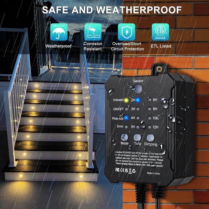 New Sensor timer Complete Kit LED deck lights of 16PCS 7 New Sensor timer Complete Kit LED deck lights of 16PCS - Image 7