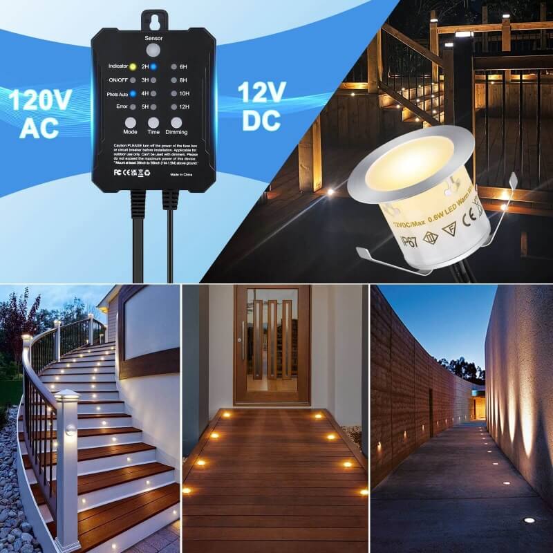 New Sensor timer Complete Kit LED deck lights of 16PCS 6 New Sensor timer Complete Kit LED deck lights of 16PCS - Image 6