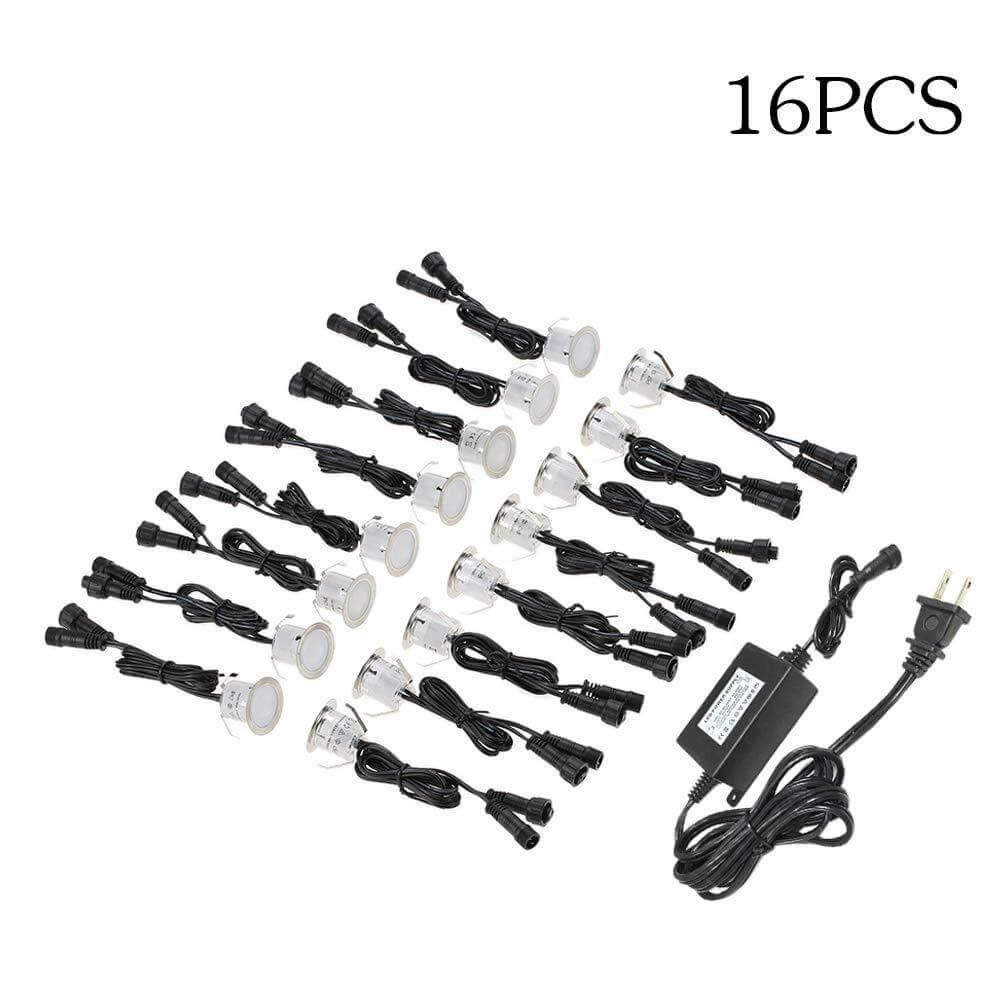 New Complete Kit 16pcs of LED deck lights Single color 3 New Complete Kit 16pcs of LED deck lights Single color - Image 3