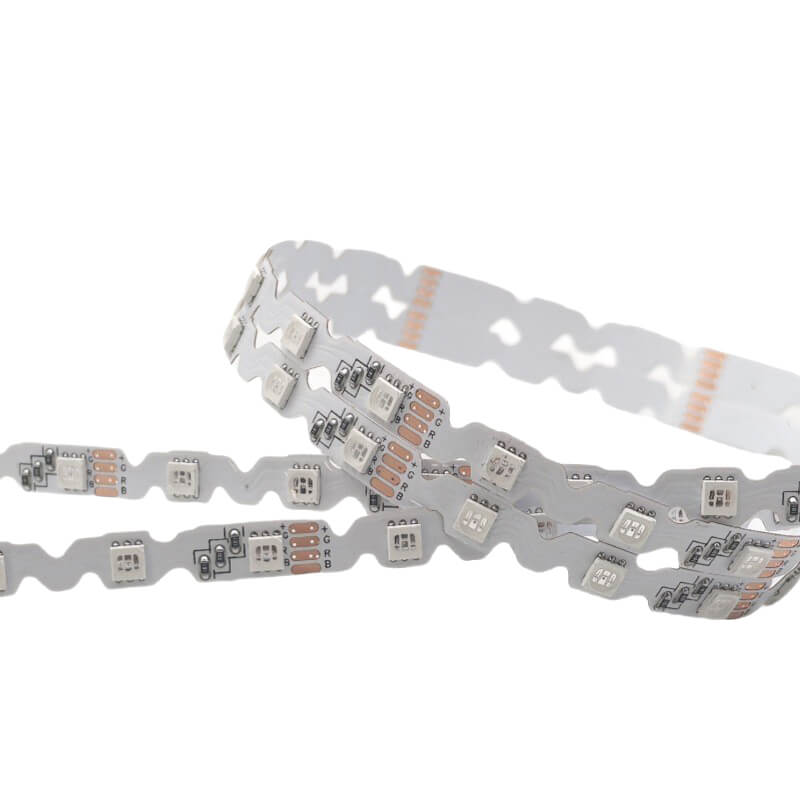 New Zipzag RGB LED strip 72leds/m 12V 3led cuttable 14.4W/m Width 6/8mm 10m/Reel 2 New Zipzag RGB LED strip 72leds/m 12V 3led cuttable 14.4W/m Width 6/8mm 10m/Reel - Image 2