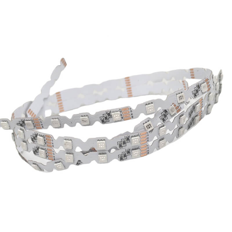 New Zipzag RGB LED strip 72leds/m 12V 3led cuttable 14.4W/m Width 6/8mm 10m/Reel 3 New Zipzag RGB LED strip 72leds/m 12V 3led cuttable 14.4W/m Width 6/8mm 10m/Reel - Image 3