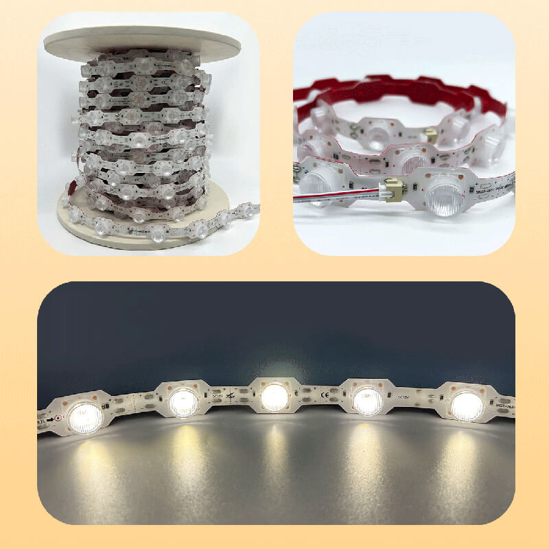 Zipzag LED Strip with Lens IP67 18D/M 20W/m 22mm 1LED CUT 12V plug-play 50mtr/Reel 8 Zipzag LED Strip with Lens IP67 18D/M 20W/m 22mm 1LED CUT 12V plug-play 50mtr/Reel - Image 8