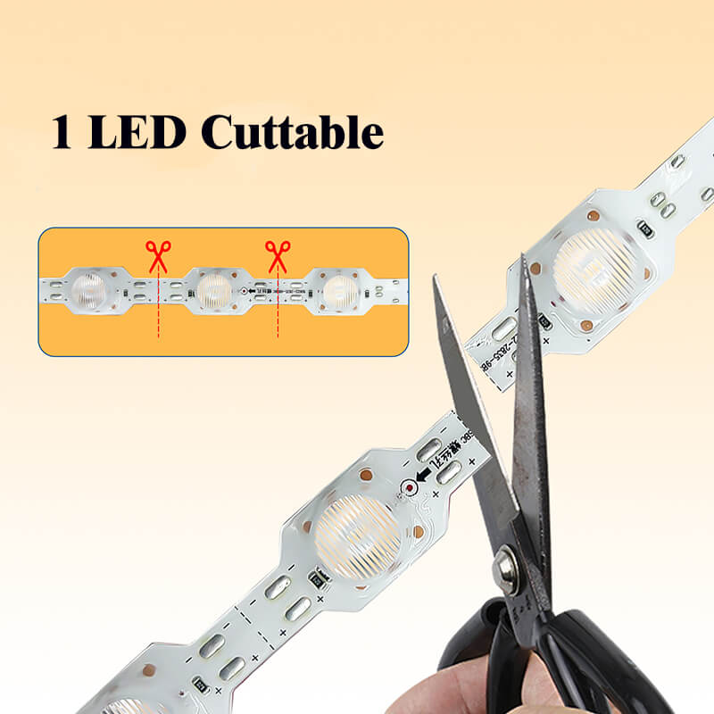 Zipzag LED Strip with Lens IP67 18D/M 20W/m 22mm 1LED CUT 12V plug-play 50mtr/Reel 7 Zipzag LED Strip with Lens IP67 18D/M 20W/m 22mm 1LED CUT 12V plug-play 50mtr/Reel - Image 7