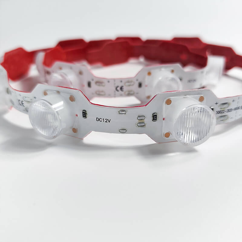 Zipzag LED Strip with Lens IP67 18D/M 20W/m 22mm 1LED CUT 12V plug-play 50mtr/Reel 4 Zipzag LED Strip with Lens IP67 18D/M 20W/m 22mm 1LED CUT 12V plug-play 50mtr/Reel - Image 4