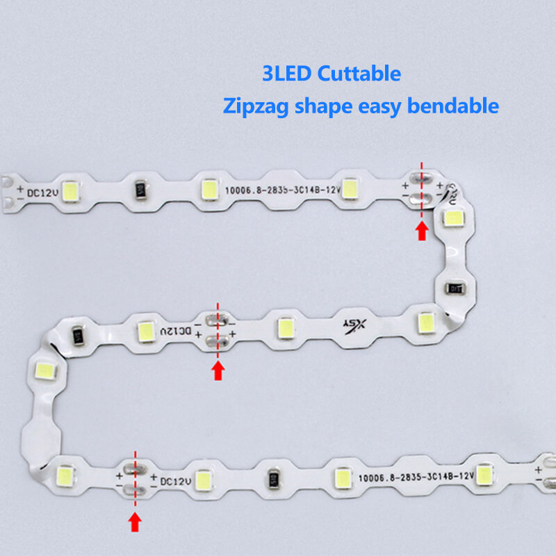 New Zipzag LED strip IP67 42leds/m 12V 3led cuttable 10W/m Width 6.6mm 100m/Reel 2 New Zipzag LED strip IP67 42leds/m 12V 3led cuttable 10W/m Width 6.6mm 100m/Reel - Image 2