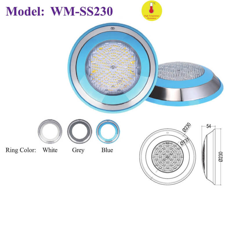 New high temperatuer resistance Swimming Pool Lights Dia150*H54mm 1 High temperatuer resistance Swimming Pool Lights Dia150*H54mm