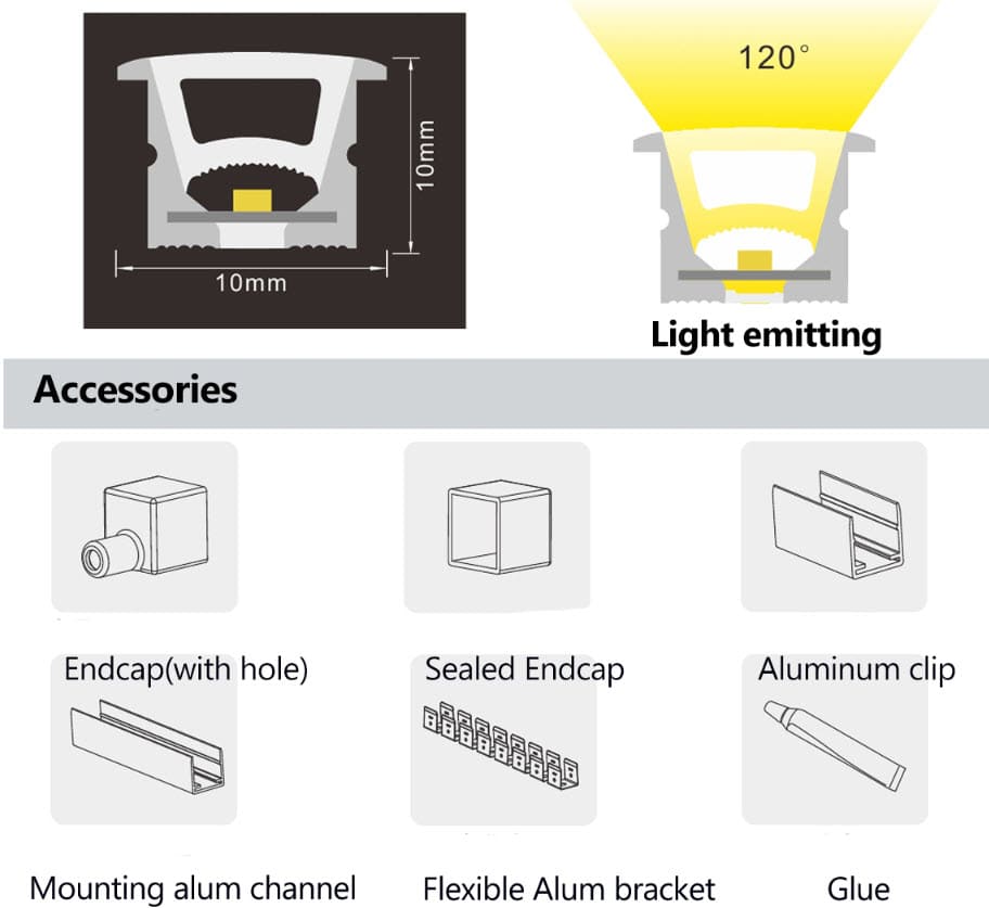 Silicone Neon LED Strip New Flex neon strip BL1010E Top bend 2 Silicone Neon LED Strip New Flex neon strip BL1010E Top bend - Image 2