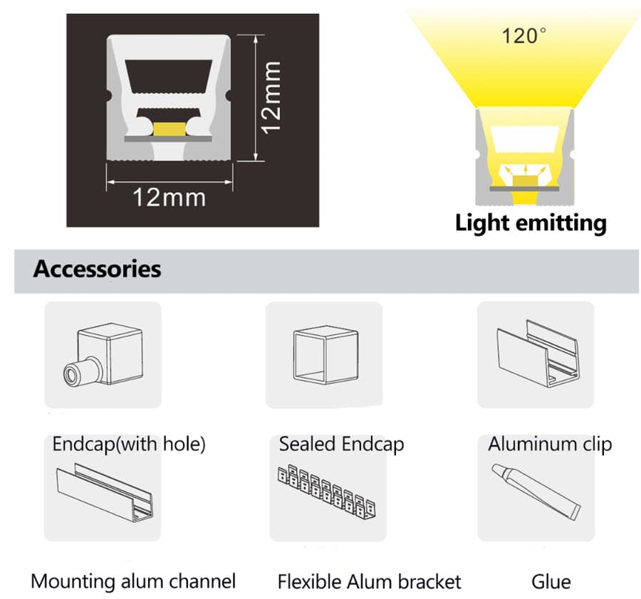 Silicone Neon LED Strip New Flex neon strip BL1212 Top bend 2 Silicone Neon LED Strip New Flex neon strip BL1212 Top bend - Image 2