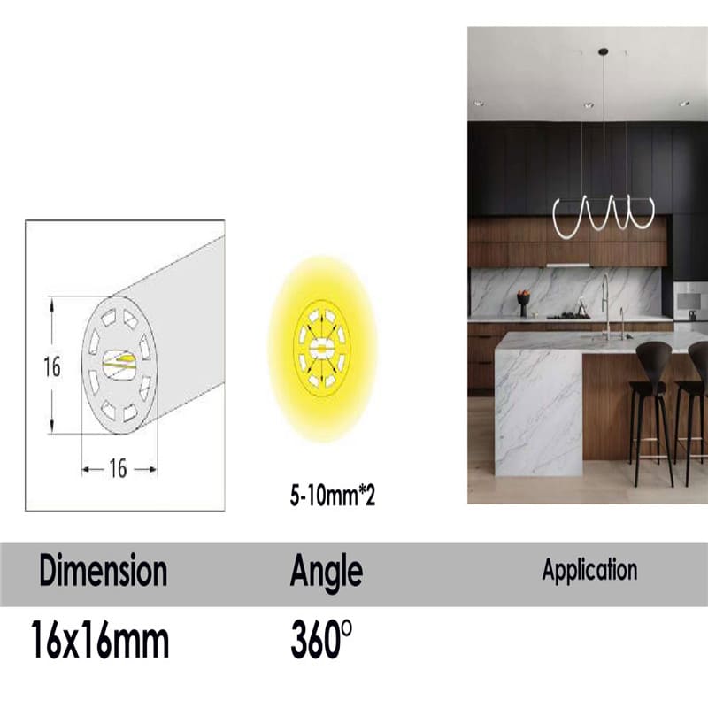 Dia16mm Round Silicone Neon LED Strip R1616 2 Dia16mm Round Silicone Neon LED Strip R1616 - Image 2