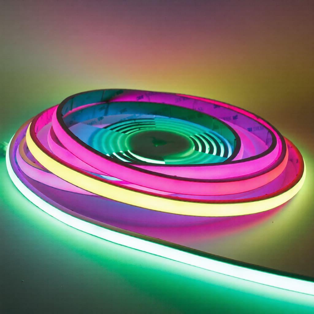 IP68 Digital RGB COB Flex neon Strip Waterproof IC WS2811 720D/m 24V 21W/m W12mm IP68-FOB24V720D-RGBIC 1 IP68 Digital RGB COB Flex neon Strip