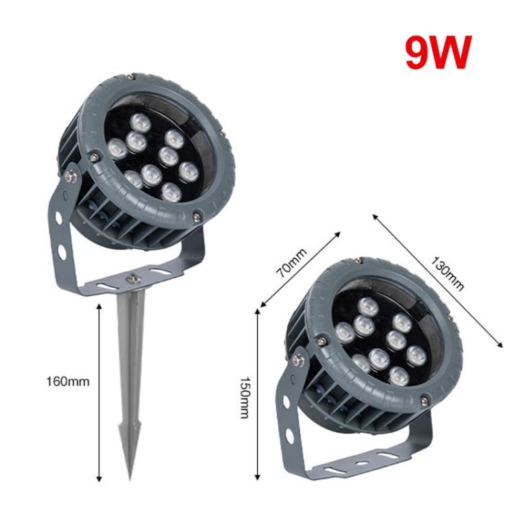Landscape Round LED Spotlight 9W Dia130mm