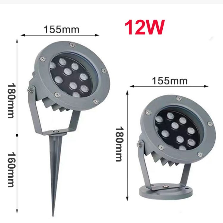 Landscape LED Spot light 12Watt Dia155mm