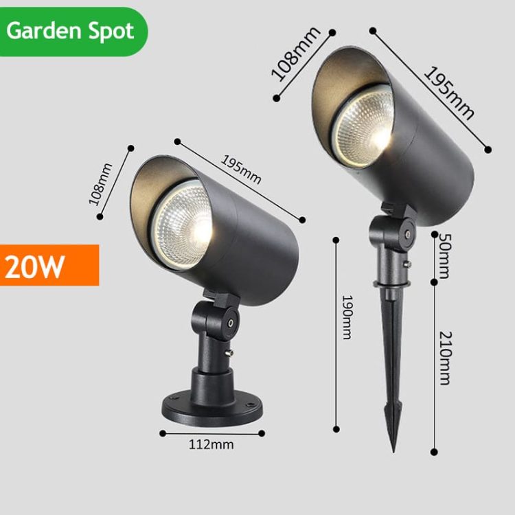 Landscape Lighting - Flex Linear Lighting - Direct Factory prices 5 Garden Led Spot Light 20W Dia108mm