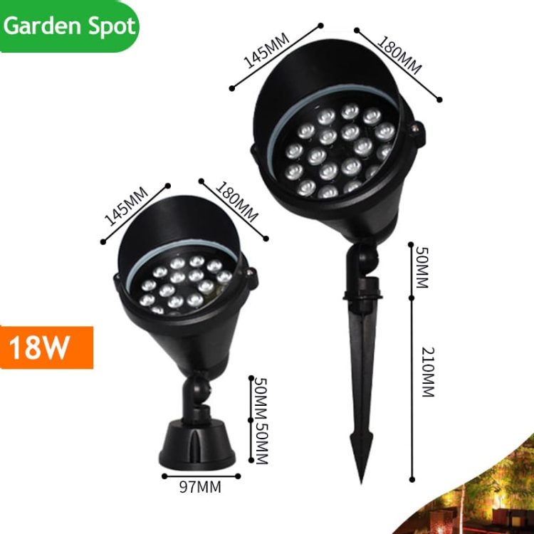 Landscape Round LED Spotlight 18W Dia145mm