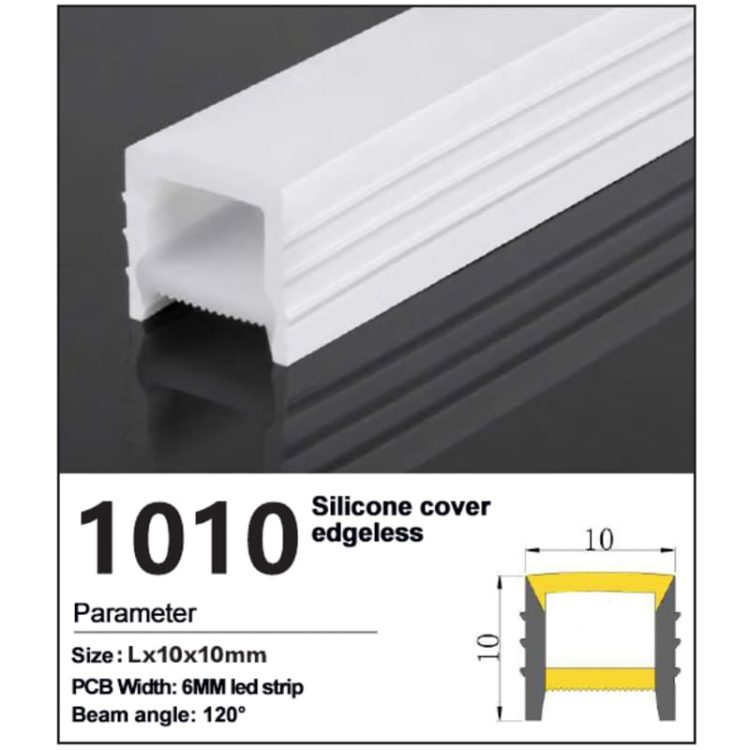Recessed silicone cover edgeles 10*10mm