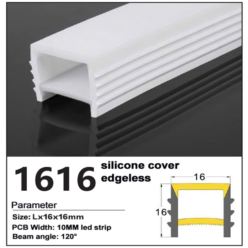 New Recessed silicone cover edgeless 16*16mm 1 Recessed silicone cover edgeles 16*16mm