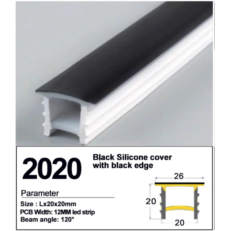 New Recessed Black silicone cover with black Edge 20*20mm 1 Recessed Black silicone cover with black Edge 20*20mm