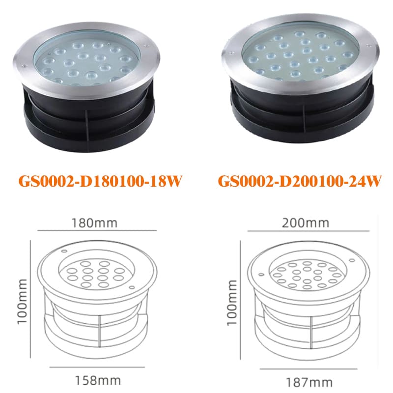 Classic LED inground light Die-cast IP67 3W to 72W 304SS 5 Classic LED inground light Die-cast IP67 3W to 72W 304SS - Image 5