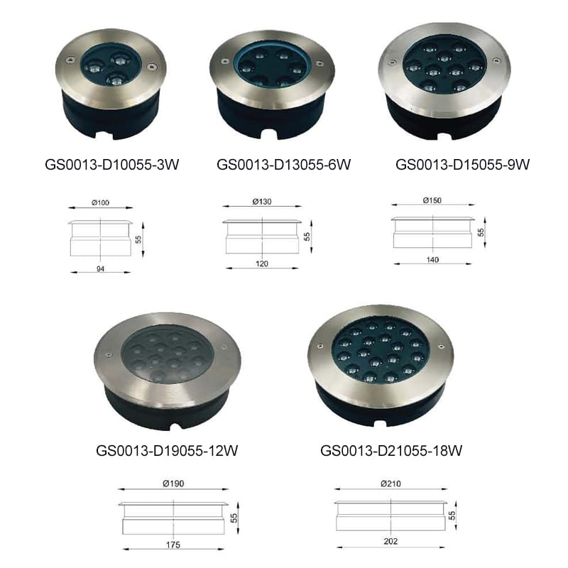 New Ulta thin LED inground light - deep antiglare 3W-18W 304SS 2 New Ulta thin LED inground light - deep antiglare 3W-18W 304SS - Image 2