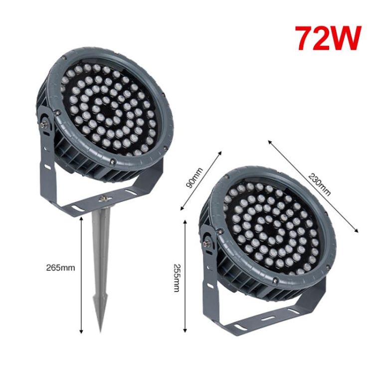 Landscape Round LED Spotlight 72W Dia230mm